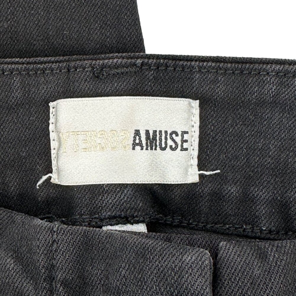 Amuse Society Womens Black Lace-Up High Rise Skinny Jeans Size 30 - Picture 6 of 10